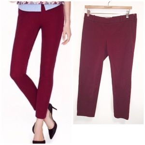 J.Crew Winnie Eggplant Stretch Pant-8 EUC